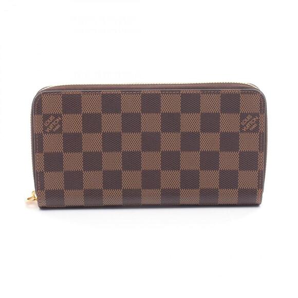 LOUIS VUITTON Brown Damier Leather Wallet - Picture 1 of 5